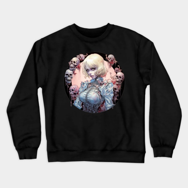 Undead Barbie Crewneck Sweatshirt by Jason's Finery